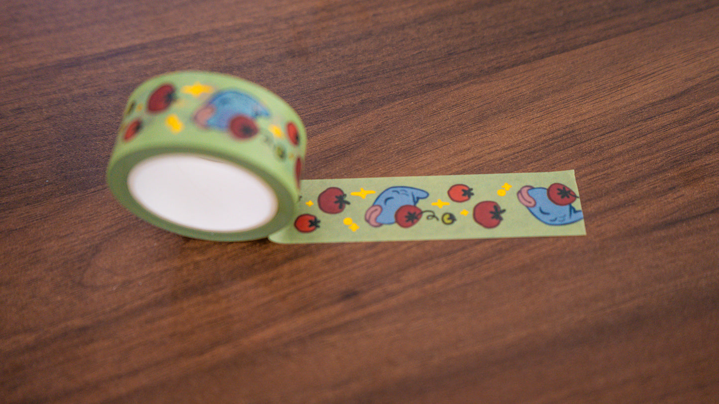 Gold Foil Fruit Fish Washi Tape