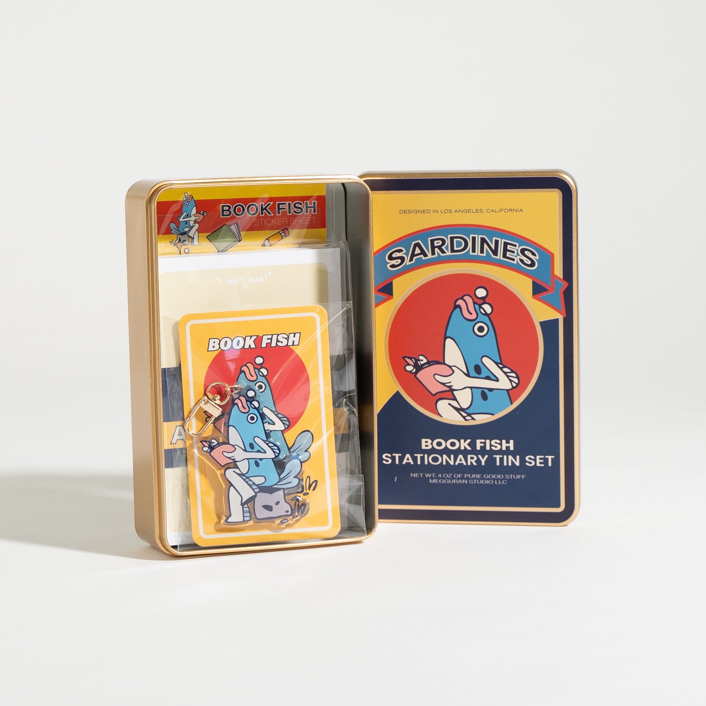 Book Fish "Stationary" Tin Set
